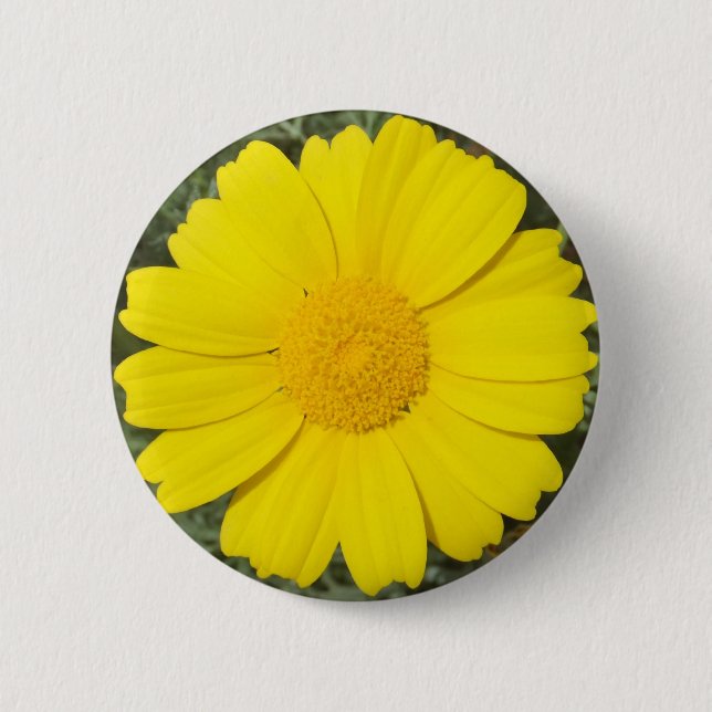 Yellow Daisy-Taste Button (Vorderseite)