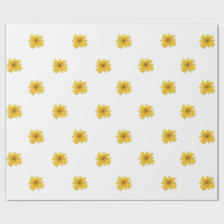 Yellow Daisy Wrapping Paper Geschenkpapier