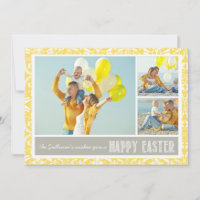 Yellow Damask | Foto Collage Happy Oaster Card