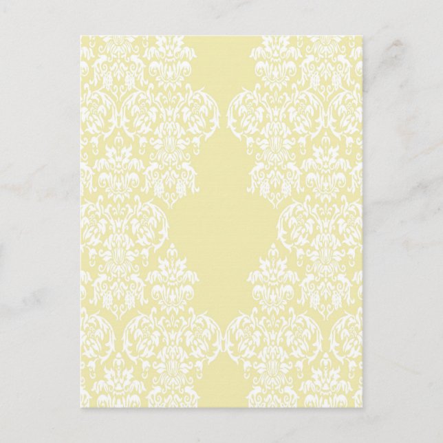 Yellow Damask Postkarte (Vorderseite)