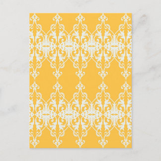 Yellow Damask Postkarte