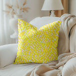 Yellow Dashingly Bright Kissen<br><div class="desc">Dashingly bright yellow throw pillow.</div>