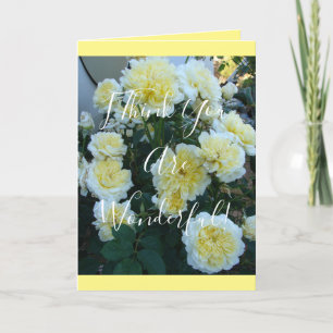 Yellow David Austin Rose Rose Garden Blume Card Karte