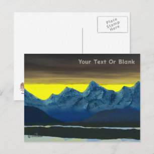 Yellow Dawn North Postkarte