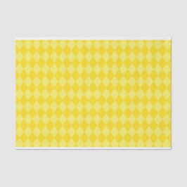 YELLOW DIAMOND MARDI GRAS PATTERN SEIDENPAPIER