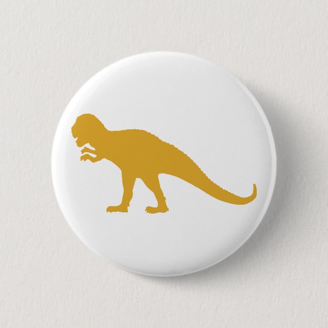 Yellow Dinosaurier Button (Vorderseite)