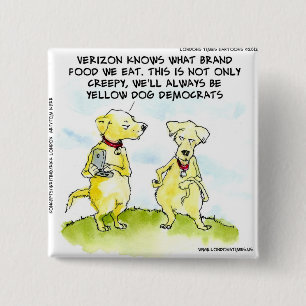 Yellow Dog Democrats Funny Button