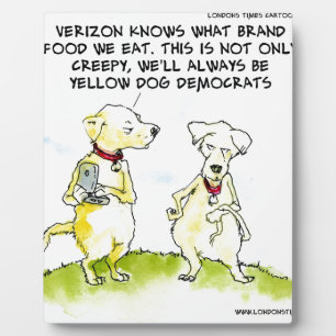 Yellow Dog Democrats Lustig Fotoplatte