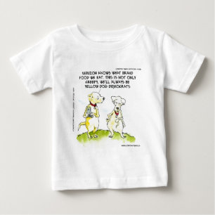 Yellow Dog Demokraten Lustig Baby T-shirt