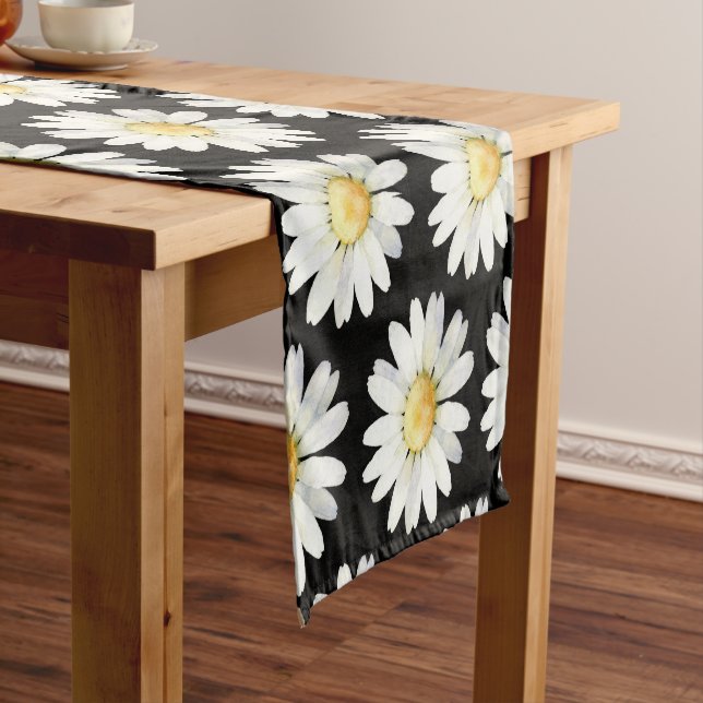 Yellow Dotted Daisy's Kurzer Tischläufer (Beispiel)