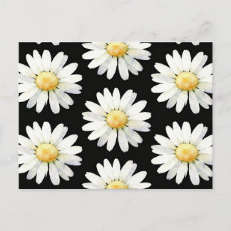 Yellow Dotted Daisy's Postkarte