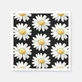 Yellow Dotted Daisy's Serviette