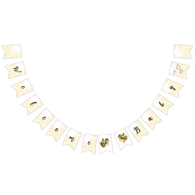 Yellow Duck Baby Themed Shower Banner (Alle)