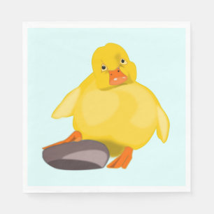 Yellow Duckling Napkins Serviette