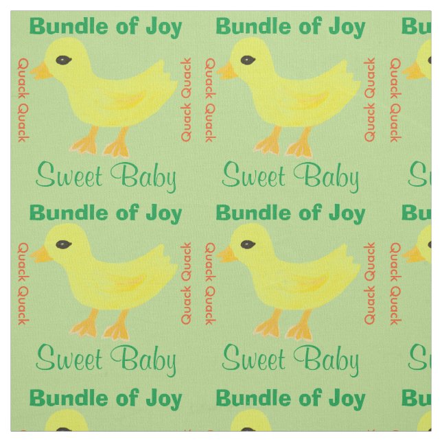 Yellow Ducky Stoff (Muster)