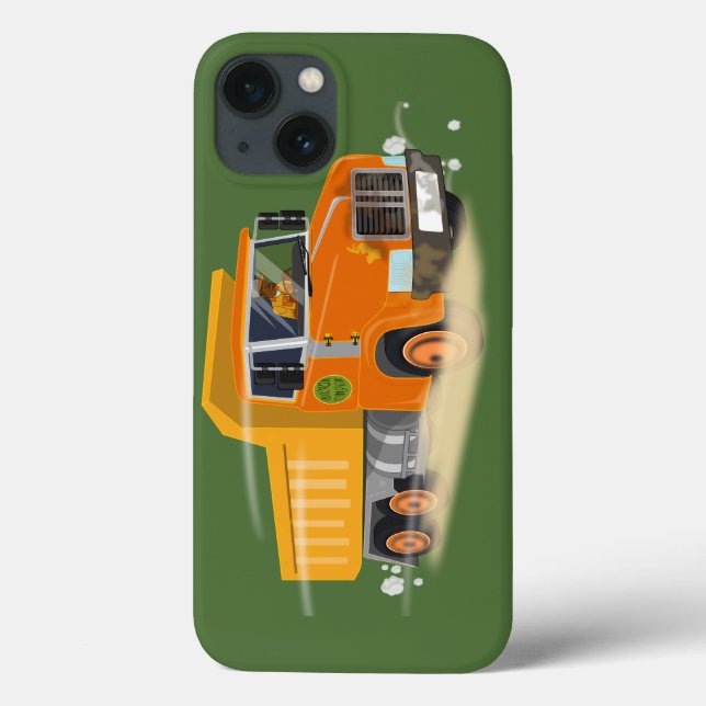 Yellow Dump Truck Cartoon für Kinder Case-Mate iPhone Hülle (Rückseite)