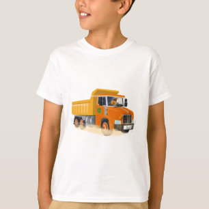 Yellow Dump Truck Cartoon für Kinder T-Shirt
