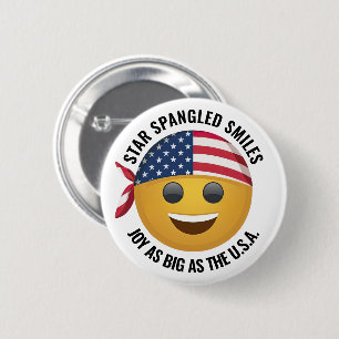 Yellow Emoji Face Button