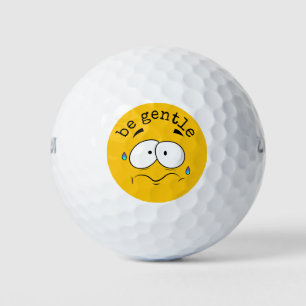 Yellow Emoji Golfball