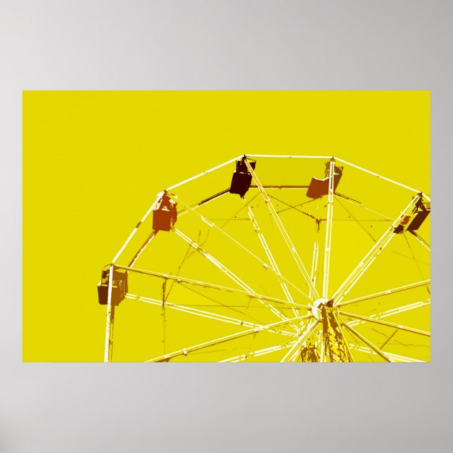 Yellow Ferris Wheel Poster (Vorne)