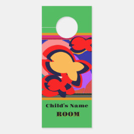 Yellow Fish Kids Green personalisieren Türanhänger