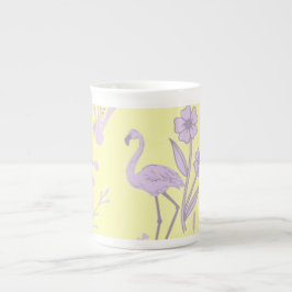 Yellow Flamingo Fine Porcelain Tasse