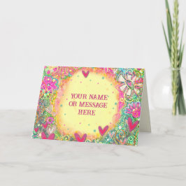Yellow Floral Customizing Name Inspirivity Floral Karte
