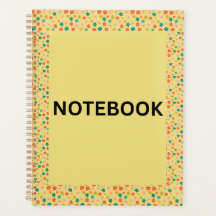 Yellow Floral Notebook | Cute Small Flowers & Colo