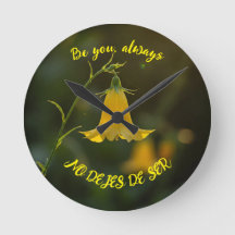 Yellow Flower Clock