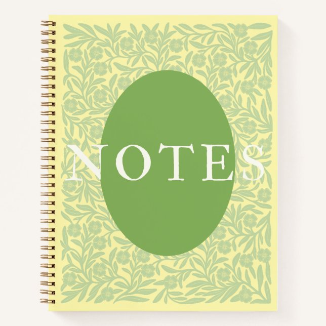 Yellow Flower Field Notizbuch (Vorderseite)