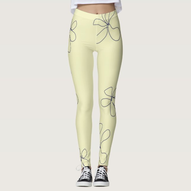 yellow flower leggings (Vorderseite)