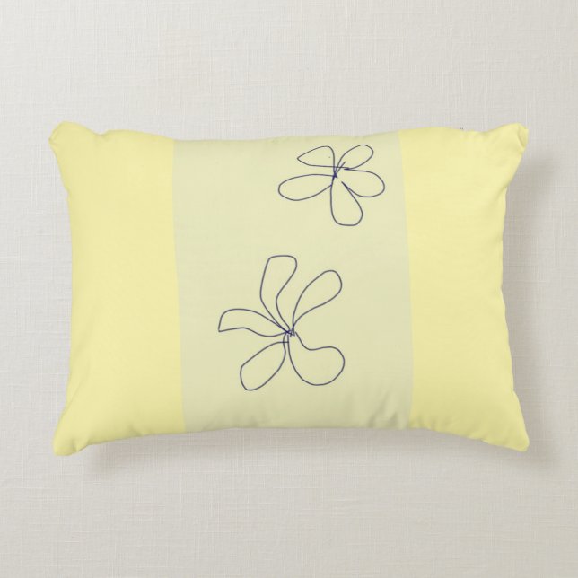 yellow flower pillow dekokissen (Vorderseite)
