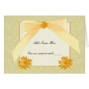 Yellow Flower Place Cards