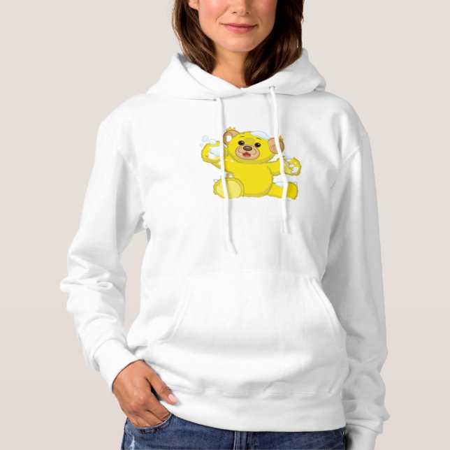 Yellow Fluffy Cub Hoodie (Vorderseite)
