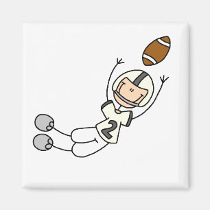 Yellow Football Player Magnet