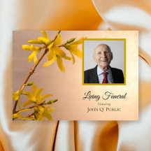Yellow Forsythia Blume Leben Beerdigung Party