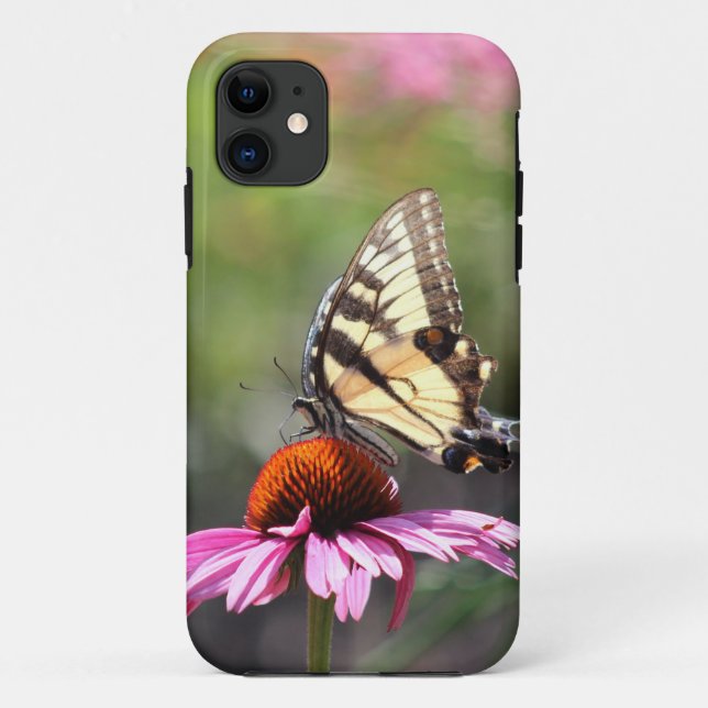 Yellow Frack Butterfly iPhone 5/5S Fall Case-Mate iPhone Hülle (Rückseite)