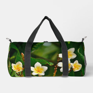 Yellow Frangipani Duffle Bag