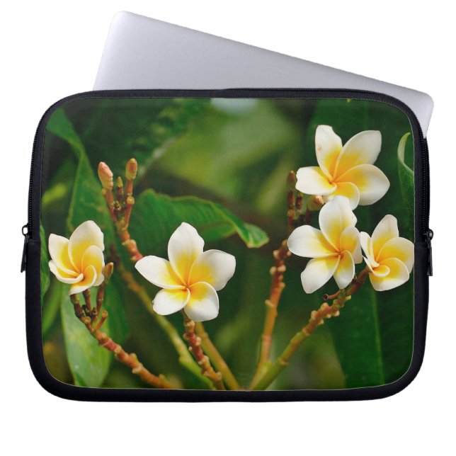 Yellow Frangipani Laptopschutzhülle (Vorderseite)