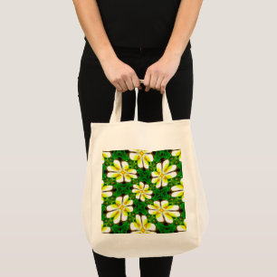 Yellow Frangipani Pattern Tragetasche