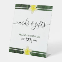 Yellow Frangipani Plumeria Wedding Cards & Gifts