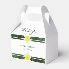 Yellow Frangipani Plumeria Wedding Geschenkschachtel