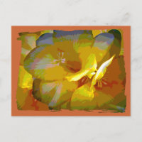 Yellow Freesia Digital Manipulation