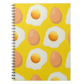 Yellow Fried Egg & Egg Notebook! Notizblock