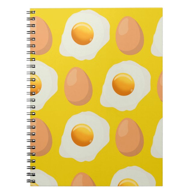 Yellow Fried Egg & Egg Notebook! Notizblock (Vorderseite)