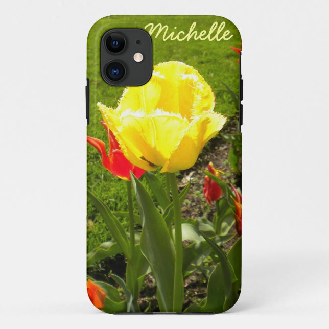 Yellow Fringed Tulip iPhone 5 Fall Case-Mate iPhone Hülle (Rückseite)