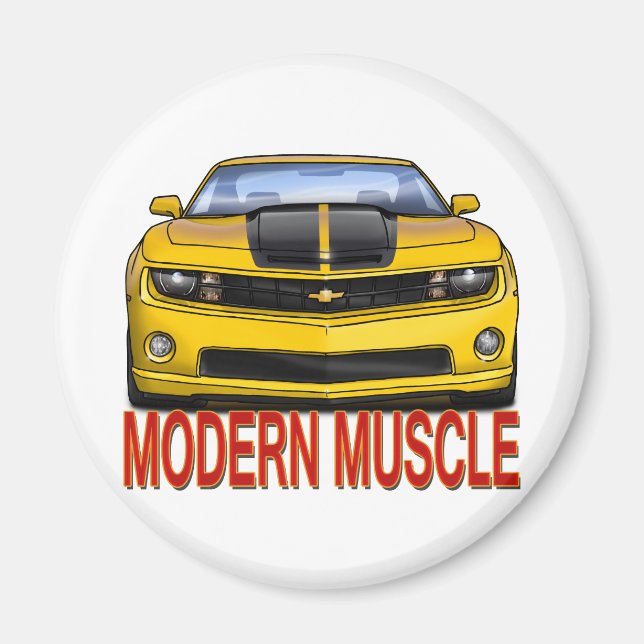 YELLOW_FRONT_CAMARO.png Magnet (Vorne)