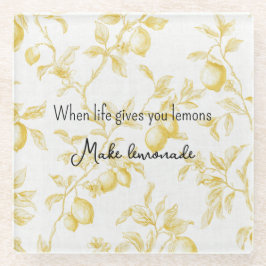 Yellow Fruit Lemons Make Lemonade Glasuntersetzer