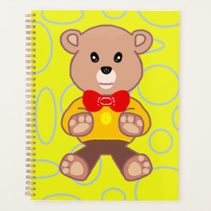 Yellow Geometric Teddy Bear Planer