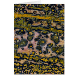 Yellow gepunktet Ocean Jasper